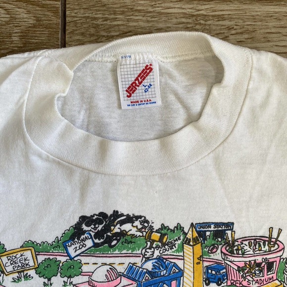 Vintage 1992 Washington DC Tee Shirt size L 42-44 Single Stitch Pentagon - Picture 6 of 9